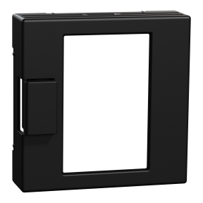 Zentralplatte für Universal Temperaturregler-Einsatz mit Touch-Display schwarz matt, System M