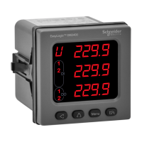METSEDM3423C : Power meter, EasyLogic DM3000, RS485, 2DI2RO, LED display