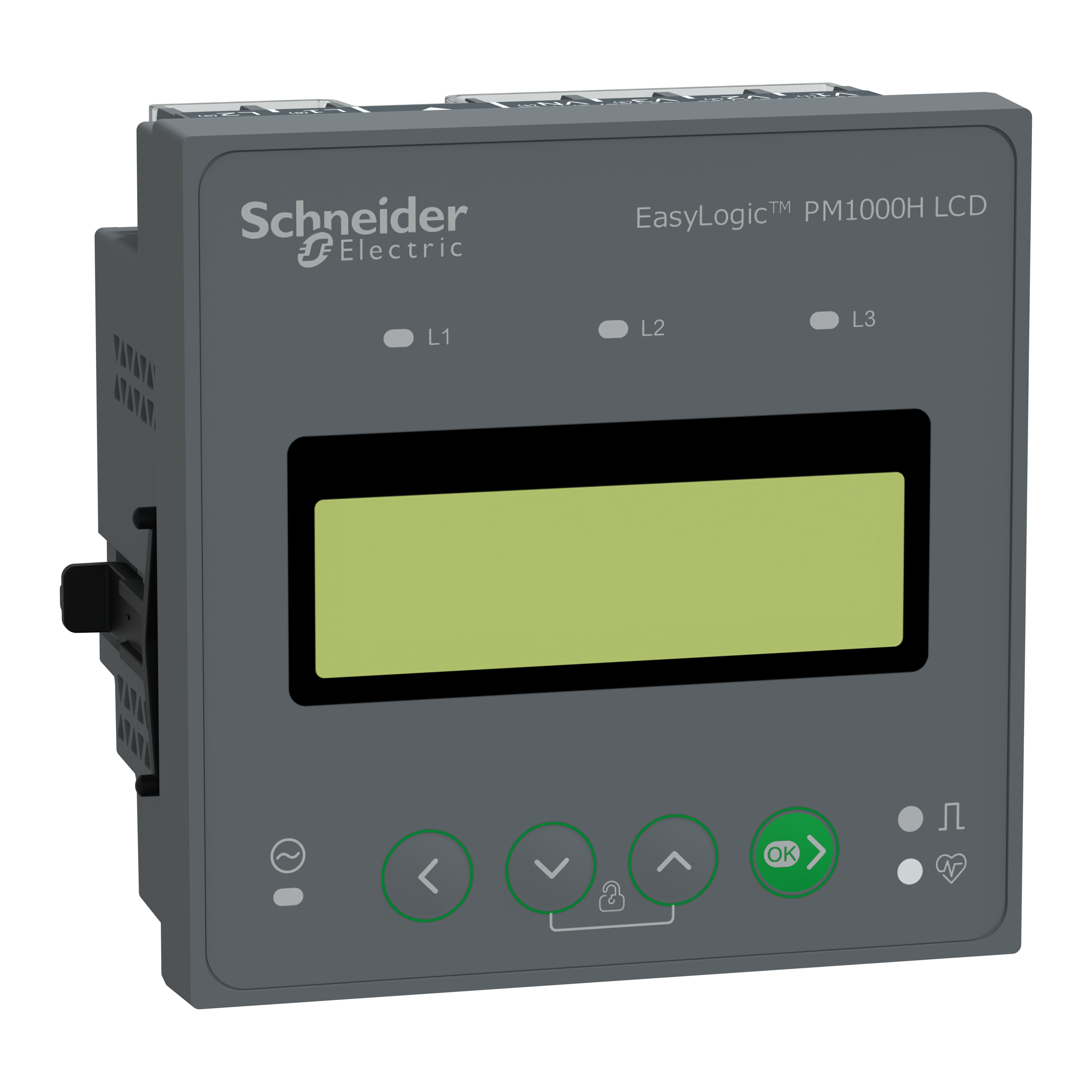 panel mount meter EasyLogic PM1225H, class 1, RS485, LCD