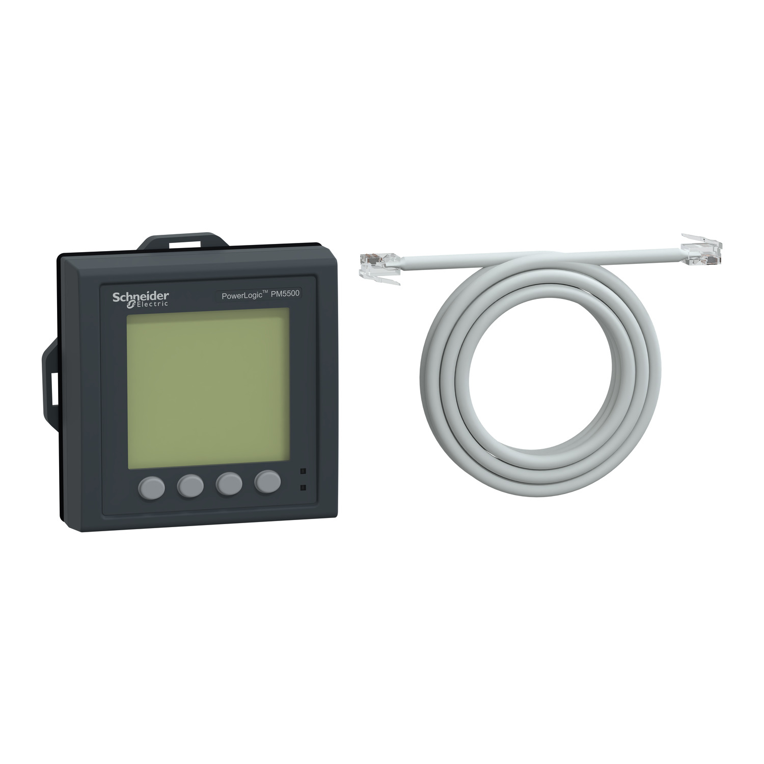 Távoli kijelző 96x96mm LCD jelző- és működtetőpanel monokróm szürke PowerLogic PM5000 Schneider