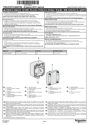 TM1STNTCW69755 Exterior NTC sensor, Instruction Sheet