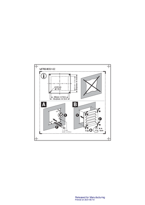 Metal outlet grille 120x120mm  IP23 - Instruction Sheet