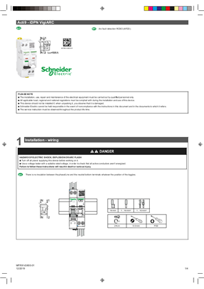 Arc fault detection RCBO (AFDD).