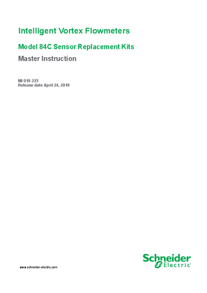 Model 84C Intelligent Vortex Flowmeter Sensor Replacement Kits
