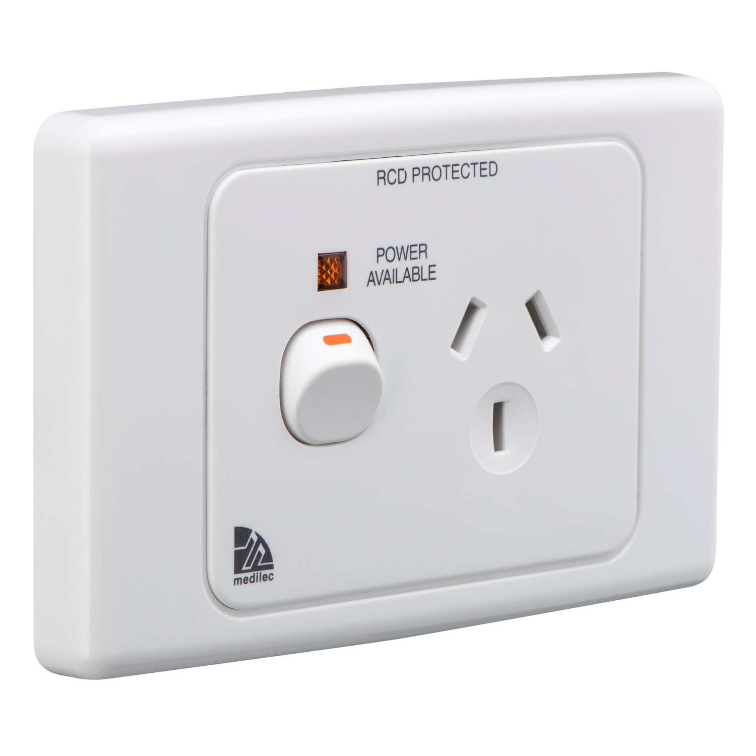 Socket Outlets Switch Horizontal, Power Indicator and RCD Label