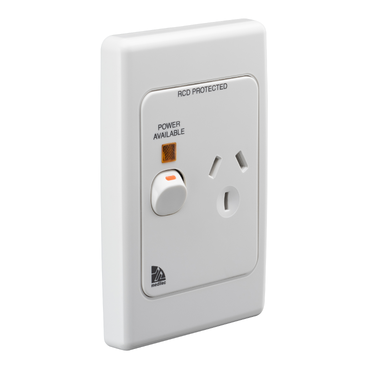 Socket Outlets Switch Vertical, Power Indicator And RCD Label
