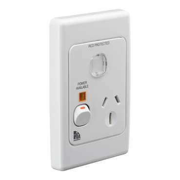 Socket Outlets Switch Vertical, Power Indicator, RCD, 15A