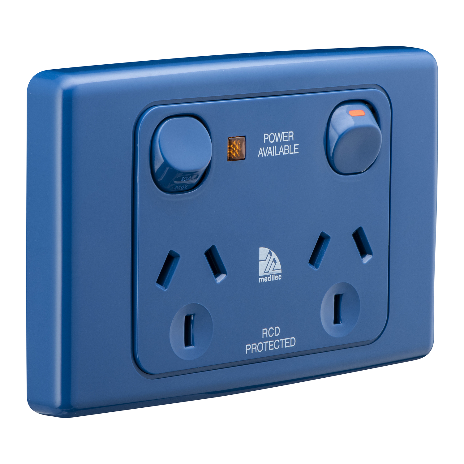 Socket Outlets Switch Horizontal, Power Indicator and RCD Label