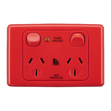 SWITCHED SOCKET TWIN NEON