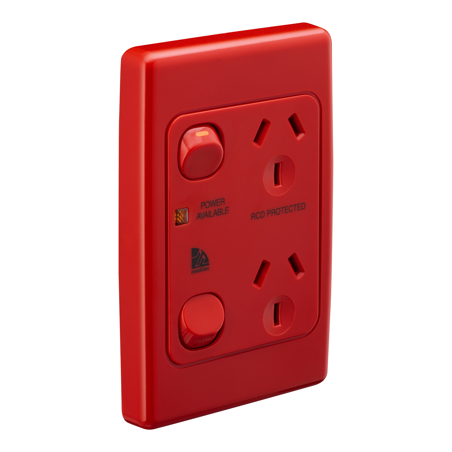 Socket Outlets Switch Vertical, Power Indicator and RCD Label