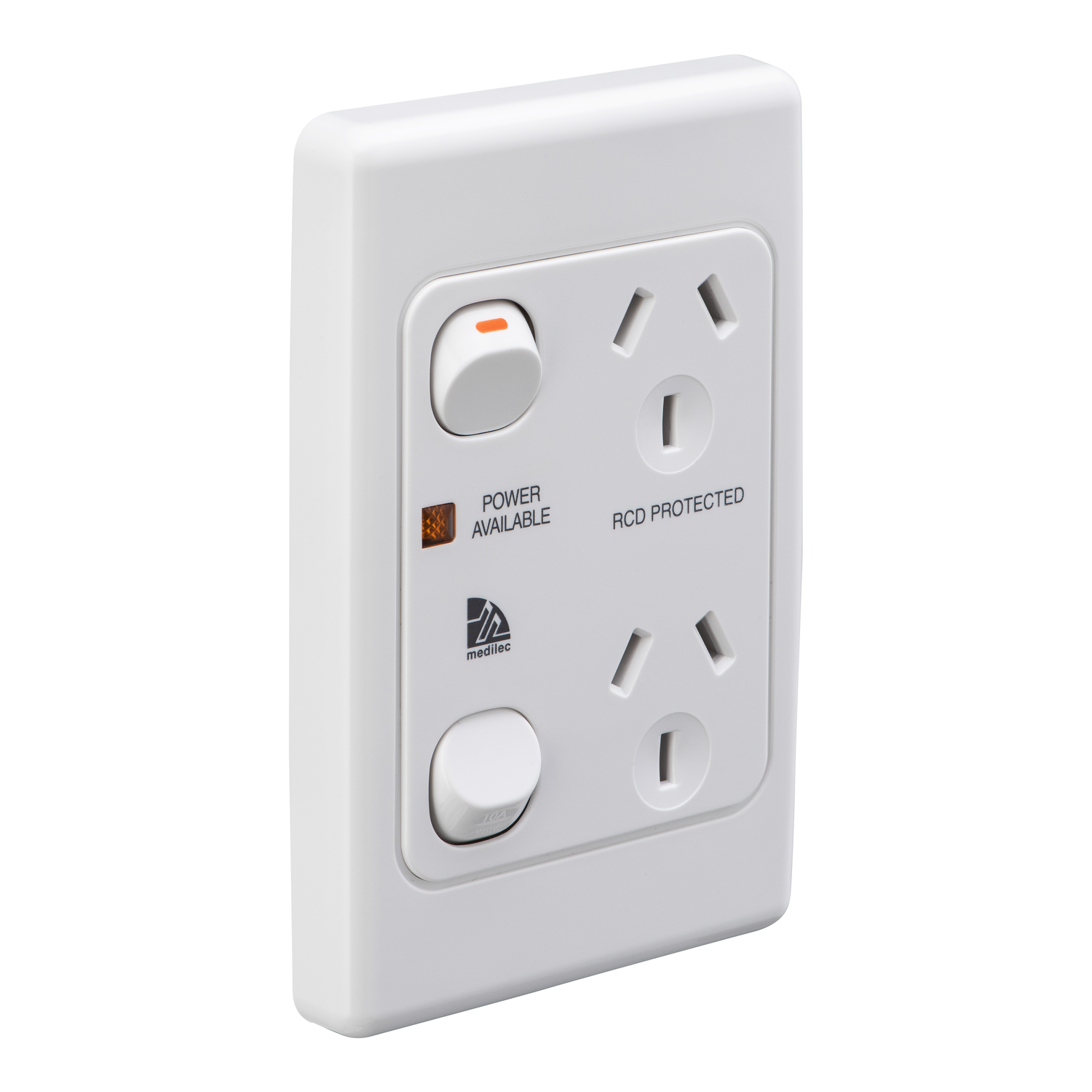 Socket Outlets Switch Vertical, Power Indicator and RCD Label