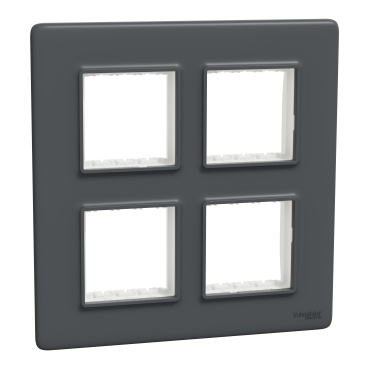 MLCP8MS_AN - Cover frame, Miluz Lara, 8 module, square, anthracite ...
