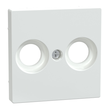 MERTEN Antenna csatlakozó fedlap, 2 kimenettel, felirat nélkül, System-M, aktív fehér színű, antibakteriális, MTN4122-0325
