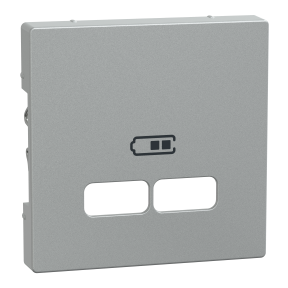 Tapa cargador USB 2,1A elegance Aluminio