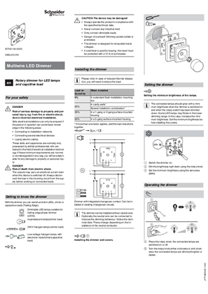 Merten-Multiwire rotary dimmer for LED lamps and capcitive load (EN)