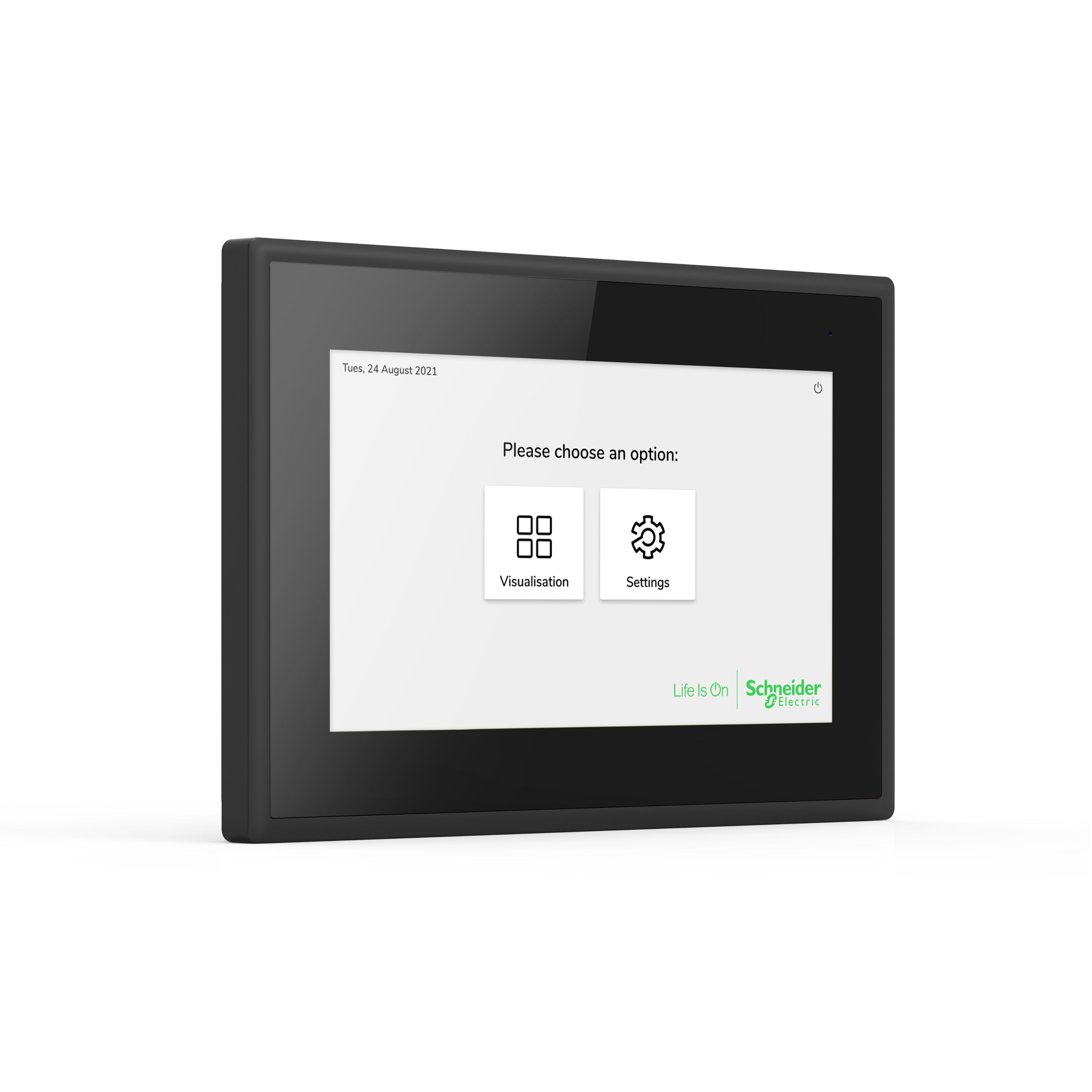 SpaceLogic KNX Ecran IP 7 Noir