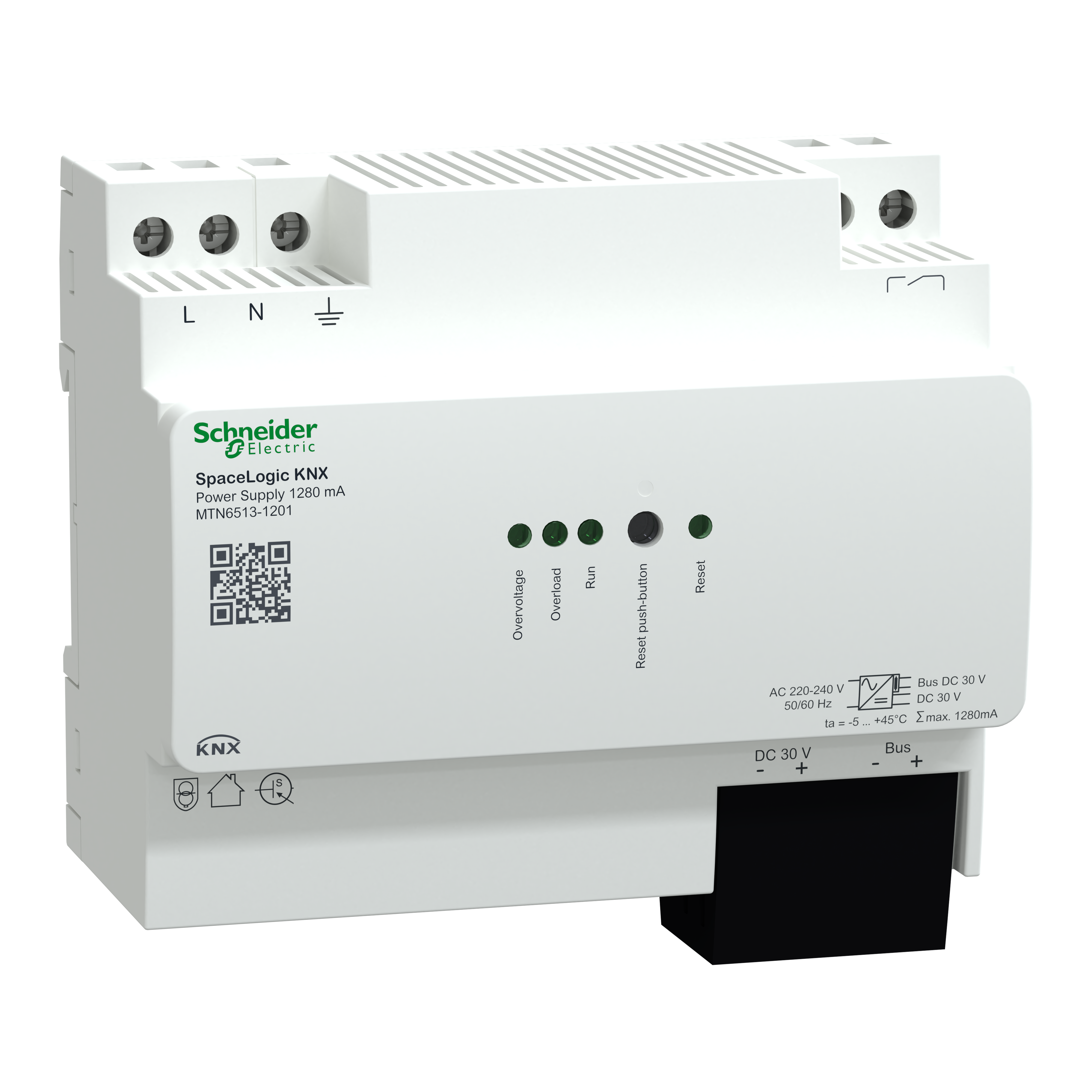 SpaceLogic KNX Alim 1280mA Aux