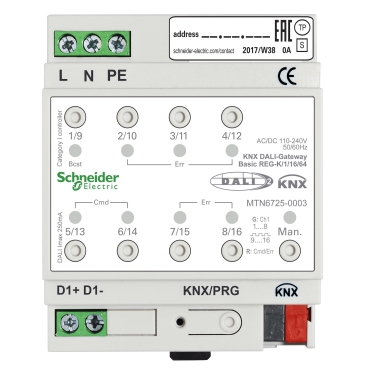  MTN6725-0003 MTN6725-0003 KNX DALI-GATEWAY BASIC REG-K/1/16/64  