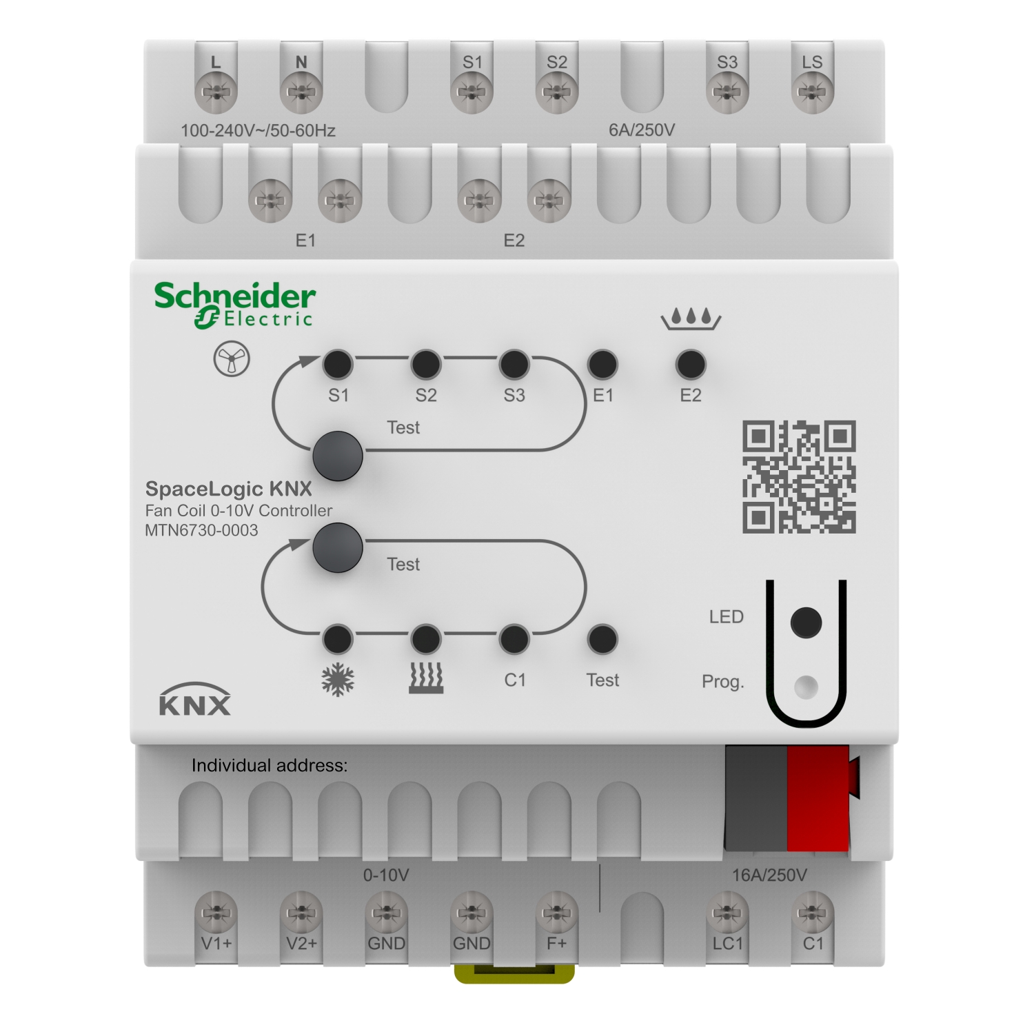 MTN6730-0003 MTN6730-0003 SPACELOGIC KNX FAN COIL 0-10V CONTROLLER