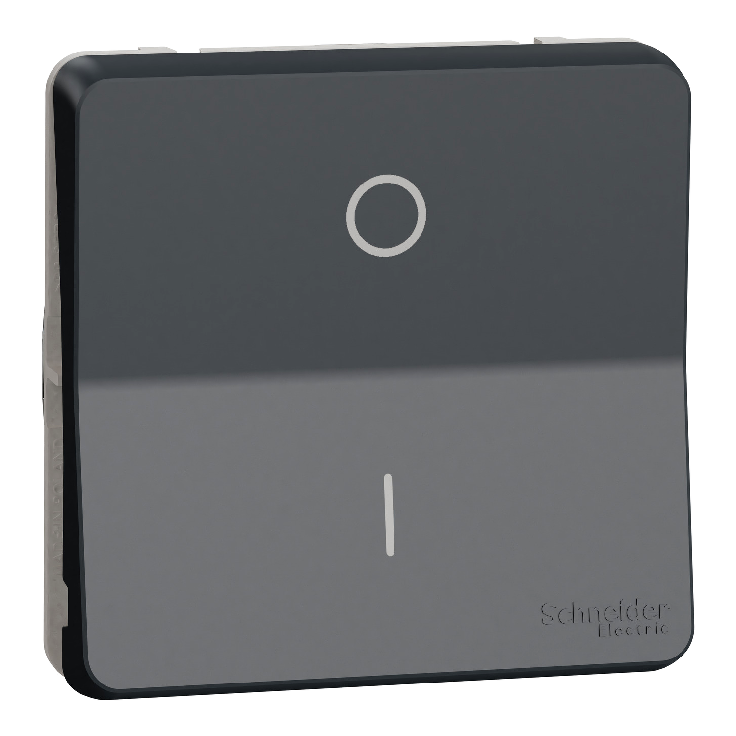 MUR35034 MUR35034 Mureva Styl - dvopolni prekidač - nadgradni i ugradni - sivi Montaža uređaja	
Nadgradno
Ugradno
Funkcija prekidača	
Dvopolni
Izvršni organ	
Preklopni prekidač
Nazivna struja	
16 AX
Tip opterećenja	
Load for energy saving lamps with ballast: 200 W
[ue] nazivni napon	
250 V AC
Uslovi upotrebe	
U zatvorenom/na otvorenom
Materijal	
SEBS
ABS (akrilonitril-butadien-stiren)
Mesing
Način pričvršćivanja	
Sa zavrtnjima bez matice
Kapacitet priključaka	
1.5...2.5 mm² for rigid cable(s)
1.5...2.5 mm² for stranded cable(s)
1.5...2.5 mm² for flexible cable(s)
Dužina ogoljenog dela žice	
13 mm
Chemical and detergent products resistance	
Resistant to alcohol (70 %)
Resistant to alcohol (96 %)
Resistant to A-Lactic Acid
Resistant to diluted quaternary ammonium
Resistant to diluted bleach
Resistant to diluted ammonia
Resistant to soapy water
Resistant to crystal cleaner
Resistant to hydrogen peroxide 10 volumes
Resistant to hexane
Visina	
71 mm
Širina	
71 mm
Dubina	
40 mm