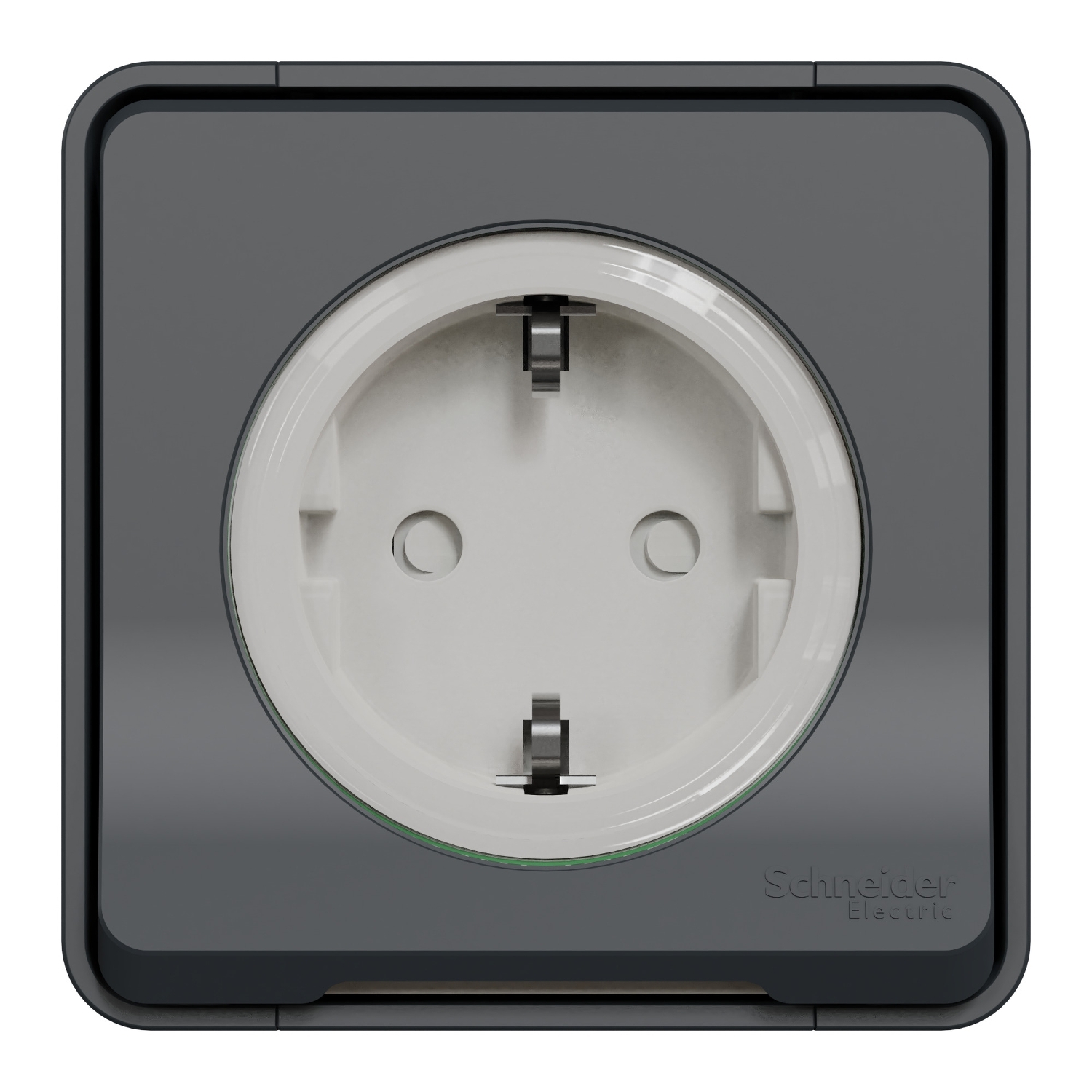 MUR36034 MUR36034 Mureva Styl - utičnica - 16A - 2P + E - poklopac, bezvijčani - siva Montaža uređaja	
Nadgradno
Nazivna struja	
16 A
Broj energetskih utičnica	
1
[ue] nazivni napon	
250 V AC
Uslovi upotrebe	
U zatvorenom/na otvorenom
Materijal	
Mesing
PC (polikarbonat)
PP (polipropilen)
Način pričvršćivanja	
Sa zavrtnjima bez matice
Kapacitet priključaka	
1...2.5 mm² za kruti kabl(ovi)
1...2.5 mm² za višežični kabl(ovi)
1...2.5 mm² za fleksibilni kabl(ovi)
Dužina ogoljenog dela žice	
13 mm