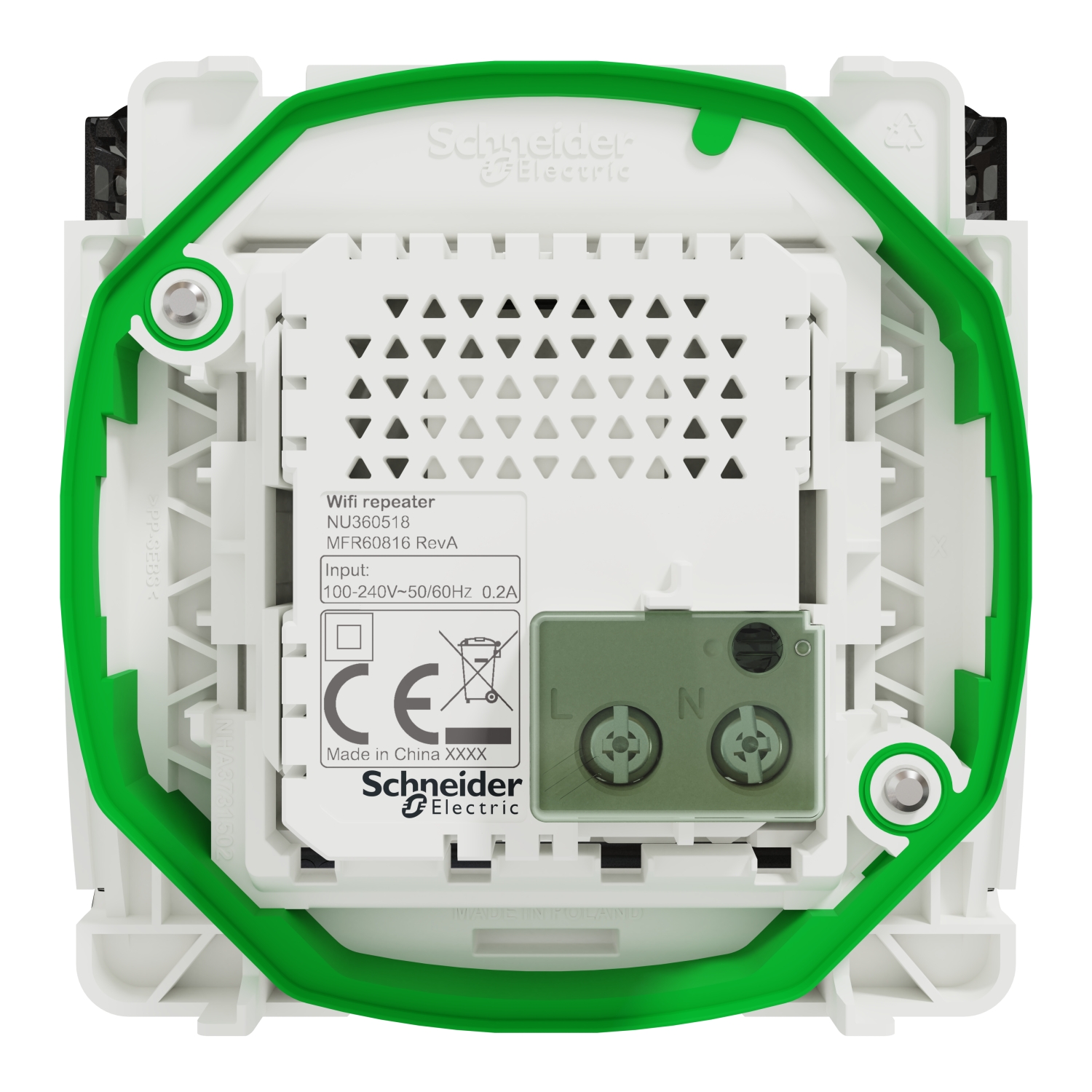 Schneider Electric Mureva Styl - Pulsante Luminoso LED A Pressione, IP55, Grigio (MUR35228)