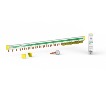 MAX9, MAXBAR Top Feed, 3P+N, 21 Modules, 100mmwith N Block And Accessories