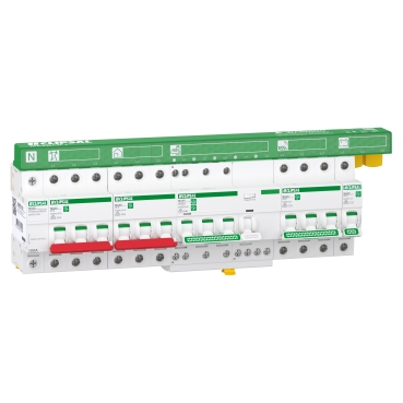 MAX9, New Energy Protection Kits With MAXBAR+, 3P+N, 2 X 63A MCB, 40A RCBO, 1 X 25A MCB, 1 X 1P 32A MCB, NTB And Accessories