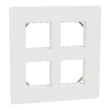MZCP8MS_WH - Cover frame, Miluz ZeTa, square, 8 module, white ...