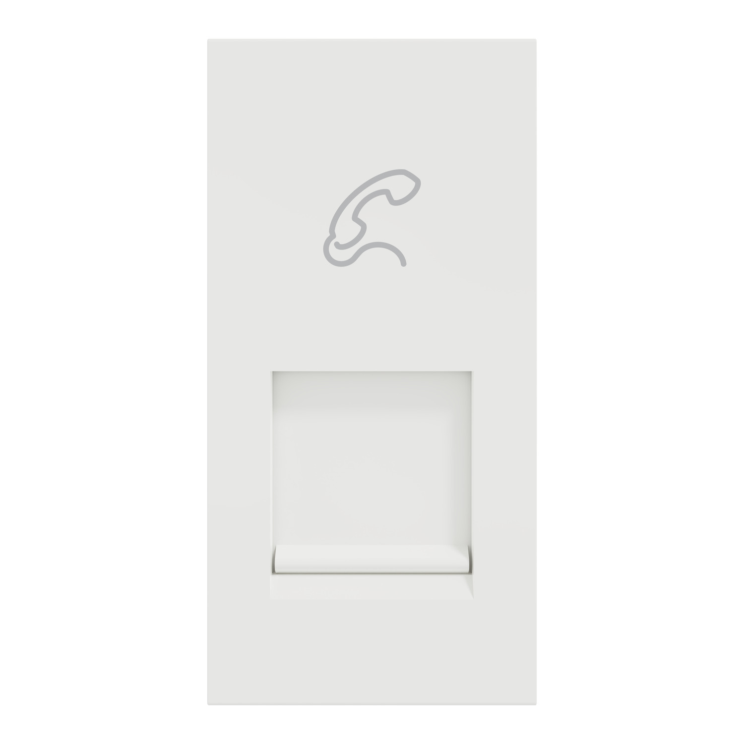 Buy Miluz ZeTa RJ11 Socket with Shutter, 1-Module White