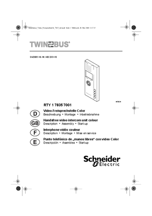 TwinBus manual RTY 17835 7001