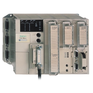 Modicon TSX Micro Schneider Electric OEM machine builder PLC. Compact, modular PLC for OEM machine builders and infrastructure, with up to 484 I/O