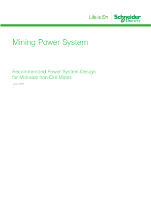 Recommended Power System Design for Mid-Size Iron Ore Mines