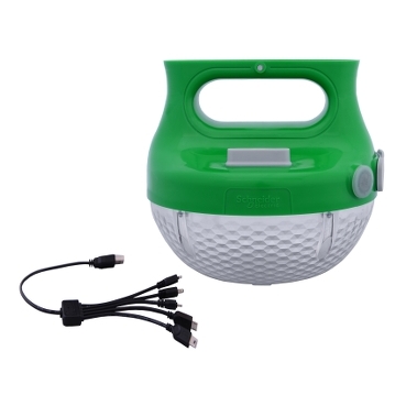 Mobiya Portable Grid Lighting Schneider Electric Portable LED Lamps with mobile charger