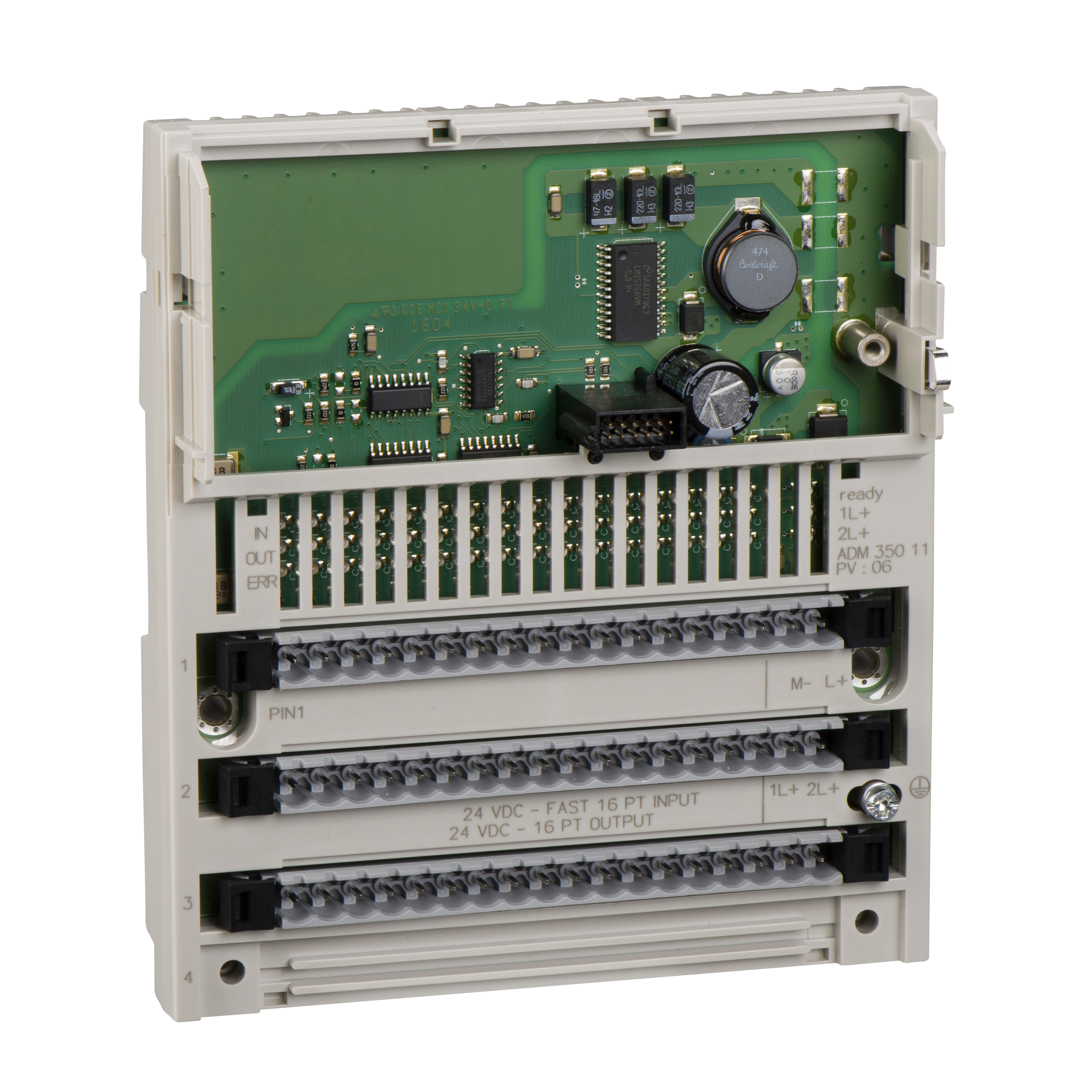discrete I/O module Modicon Momentum - 10I / 8O relay