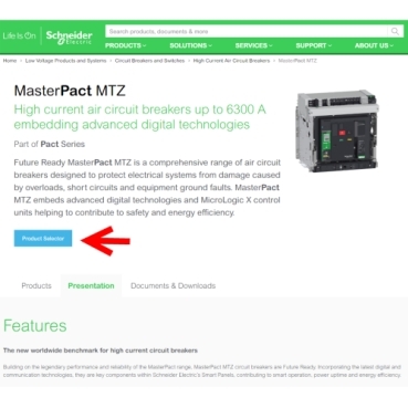 MyPact Schneider Electric MyPact online selector has been replaced by Product Selector for all product range pages. Simply click on the range of your choice, and then select the specific configurations according to your needs