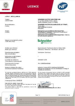 NF Certificate