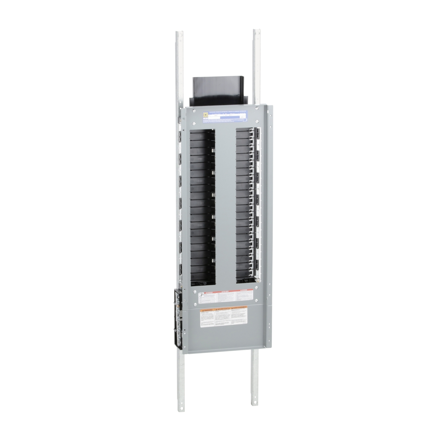 Panelboard interior, NF, main lugs, 400A, Al bus, 42 pole spaces, 3 phase, 4 wire, 600Y/347VAC max