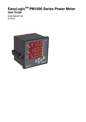 EasyLogic  PM1000 Series Power Meters User Manual