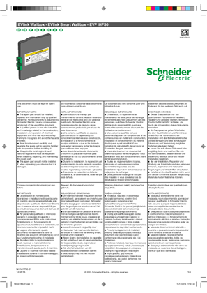 EVlink Wallbox - EVlink Smart Wallbox - EVP1HFS0 - T2 Socket Flap - Instruction Sheet