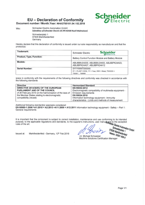 Phaseo DoC ABL8BBU24xxx