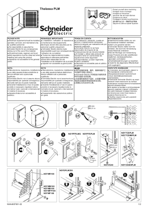 PanelSeT PLM - Insulated Wall-Mounted Enclosures NSYPLM108 - Instruction Sheet