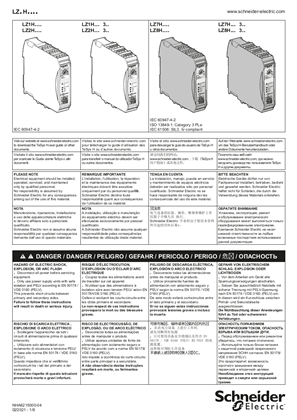 TeSys H - Motor Starter - Instruction Sheet