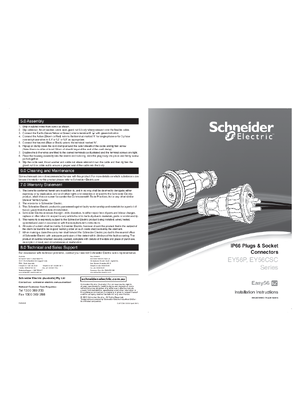 Easy56- Plugs & Socket Connectors-Instruction Sheet (EN)
