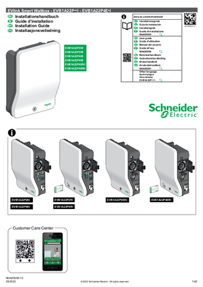 EVlink Smart Wallbox - EVB1A22P - Installation guide