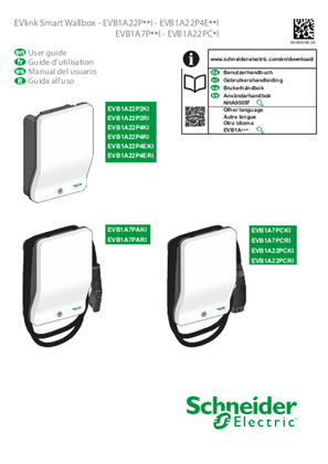 EVlink Smart Wallbox - EVB1A - Guide d'utilisation