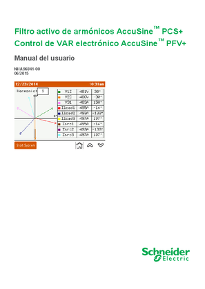 Filtro activo de armónicos AccuSine™ PCS+ Control de VAR electrónico AccuSine™ PFV+