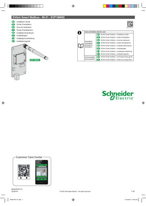 EVlink Smart Wallbox - Wifi card - Installation Guide - EN - FR - ES - IT - DE - NL - NO - SV