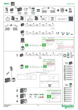 ZBRZ1 - Harmony XB5R, Advanced commissioning module for ZBRT transmitters, Instruction Sheet