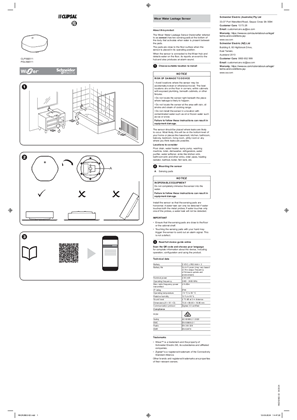 Wiser Water Leakage Sensor - Installation instruction